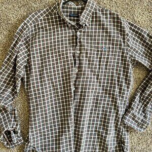 Fish Hippie Plaid Shirt XL